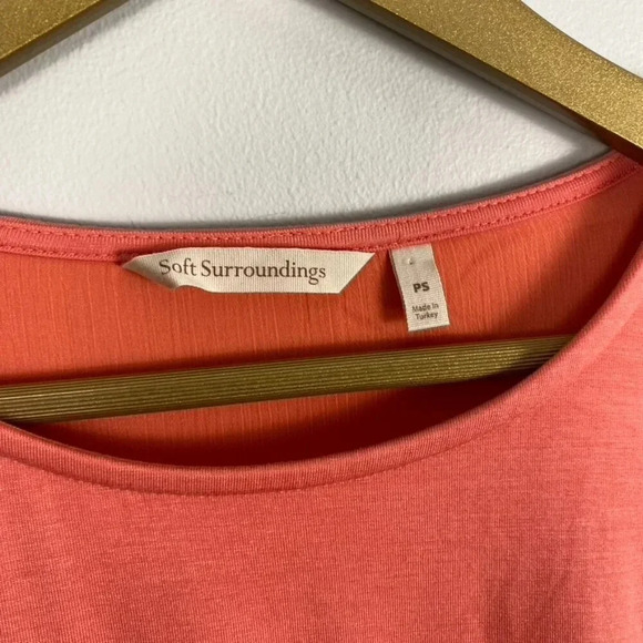 Soft Surroundings Layered Coral Top - Picture 5 of 9